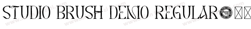 Studio Brush DEMO Regular字体转换